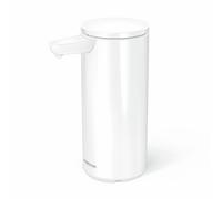 simplehuman 266ml Sensor Pump, Rechargeable Automatic Liquid Soap Dispenser, Variable Dispense, No-drip Valve, IP67 Waterproof, White Stainless Steel, ST1085