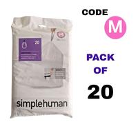 simplehuman Bin Liners, Size M, Three Packs of 20