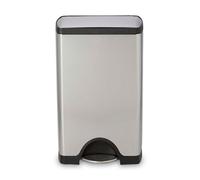 simplehuman 38 Litre Rectangular Pedal Bin Silver