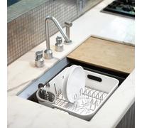 Simplehuman Compact Dishrack, White Plastic