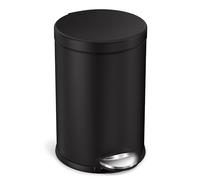Simplehuman 4.5L Round Bathroom Pedal Bin - Black