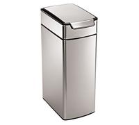 Simplehuman Stainless Steel Effect Metal Touch Bar Bin - 40L