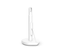 simplehuman Tension Arm Kitchen Roll Holder, Free Standing, Easy One Sheet Tear, Weighted Base (Fits Kitchen Rolls Measuring 23-28cm), White Steel, KT1205