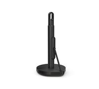 simplehuman Tension Arm Countertop Kitchen Roll Holder, Easy One-Handed Tear, Standing Weighted Base with Finger Loop, Heavy Duty, Matte Black Steel