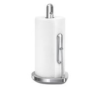 simplehuman Tension Arm Kitchen Roll Holder, Free Standing, Easy One Sheet Tear, Heavy-Duty Weighted Base (Fits Kitchen Rolls Measuring 23-28cm), Brushed Stainless Steel, KT1203