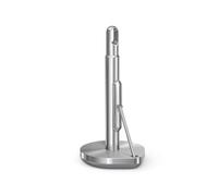 simplehuman Tension Arm Kitchen Roll Holder, Free Standing, Easy One Sheet Tear, Heavy-Duty Weighted Base (Fits Kitchen Rolls Measuring 23-28cm), Brushed Stainless Steel, KT1203
