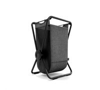 simplehuman X-Frame Hamper, Single Compartment Laundry Basket for Bedroom Bathroom, Heavy-Gauge Steel Frame, Stain & Odour Resistant Machine Washable Bag, Easy Carry Steel Handles, Matte Black