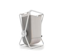 simplehuman X-Frame Hamper, Single Compartment Laundry Basket for Bedroom Bathroom, Heavy-Gauge Steel Frame, Stain & Odour Resistant Machine Washable Bag, Easy Carry Steel Handles, White