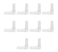 SimpleLife 10 pieces 2 Way Clear Connector Elbow Tube Air Valves Fitting Aquarium Fish Tank