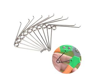 SimpleLife 10 Pieces V Shape Steel Compression Spring Gardening Scissors Accessories Tool