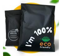 Simplelifeco UK Eco Friendly Compostable Mailing Bags (Large: 14 x 19”, Pack of 25) - Compostable Mailers - Postage Bags - Eco Friendly Packaging