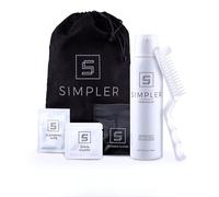 SIMPLER HAIR COLOR Mens Full Grey Coverage Kit - Medium Brown Hair & Beard Dye - Easy to Use for 100% Grey Coverage - Colouring Without
