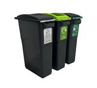 Simpler Recycling Station - Sustainabin - 70L, Recycle Station, Recycle Bin, General Waste, Mixed Recycling, Food Waste, Bin