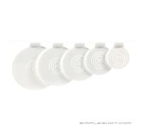 SimpleShot Slingshot Spinner Targets 5-Pack (40mm-80mm WSA Regulation Sizes)