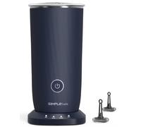 SIMPLETASTE 4-in-1 Electric Milk Frother and Warmer, Automatic Hot and Cold Foam Maker for Latte, Cappuccino, Macchiato - Dark Blue