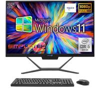 SIMPLETEK - 24" Full HD Touch Core i5 10th GEN All-in-One PC | Windows 11 | 32GB RAM - 960GB SSD | Integrated 2K WiFi HDMI Webcam RS232 Series