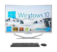 SIMPLETEK All in One 27" Curved Computer | Intel i3 10 Gen Processor | RX550 4GB Video Card | Windows 10 | 32GB RAM 2TB SSD | Ideal for Work, Graphics