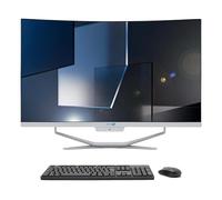 SIMPLETEK All in One AiO 27 Inch FHD Curved Windows 10 Celeron Up to 1.80 GHz 4 GB RAM 480 GB SSD Wireless Keyboard Mouse Included Webcam PC Gaming Curved Streaming Home Work Computer for Boys