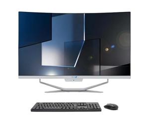 SIMPLETEK All in One AiO 27 Inch FHD Curved Windows 11 i3 up to 2.50 GHz 8 GB RAM 4 TB SSD Mouse Wireless Keyboard Webcam PC