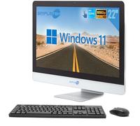 SIMPLETEK All in One AiO Touch Screen | 22" Full HD Core i3 3120M 2.5GHz Windows 10 Pro | 8GB RAM SSD 120GB | Webcam Touch Screen Internal Speaker + Wireless Mouse and Keyboard | Corporate Computer