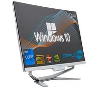 SIMPLETEK - All in One i7 10th Gen AiO 24" Windows 10 Pro 16GB RAM SSD 960GB with RX550 GPU 4GB WiFi6 + BT 5.2 + Webcam | Ideal for Editing/Gaming