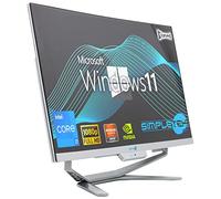 SIMPLETEK - All in One i7 10th Gen AiO 24" Windows 11 Pro 16GB RAM SSD 240GB with RX550 GPU 4GB WiFi6 + BT 5.2 + Webcam | Ideal for Editing/Gaming