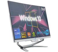 SIMPLETEK - All in One i9 10th Gen AiO 24" Windows 10 Pro 16GB RAM SSD 960GB with RX550 GPU 4GB WiFi6 + BT 5.2 + Webcam | Ideal for Editing/Gaming