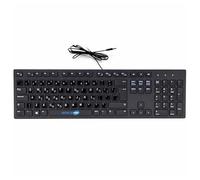 SIMPLETEK - KB216 USB Wired Keyboard | Greek Layout Stickers GR QWERTY | Compatible with Desktop PC | Colour Black
