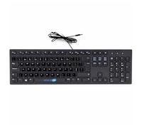 SIMPLETEK - KB216 USB Wired Keyboard | Stickers Layout Portuguese PT QWERTY | Compatible with Desktop PC | Colour Black
