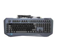 SIMPLETEK - Mechanical Gaming RGB Keyboard - Professional Mechanical Switches + QWERTY Layout Stickers US English - Black