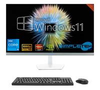SIMPLETEK - PC All in One 24" FHD 60Hz Core i5 Windows 11 | Dedicated Video Card Radeon RX550 4GB | 16GB RAM SSD 960GB | Work, Gaming