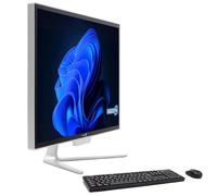 SIMPLETEK PC All in One Core i5 up to 3.20 GHz 4 GB RAM SSD 120 GB Windows 10 Pro | 24 Inch FHD Display Integrated Webcam WiFi BT LAN HDMI | Desktop Computer Home Office School Work