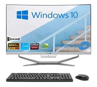 SIMPLETEK - PC All in One Curved Display 24" Core i3 Video Card RX550 4GB Windows 10 | 16GB RAM SSD 960GB | Work, Gaming