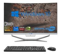 SIMPLETEK - PC All in One Curved Display 24" Core i7 Video Card GTX1660 6GB Windows 10 | 64GB RAM SSD 4TB | Work, Gaming