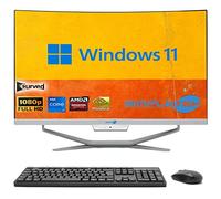 SIMPLETEK - PC All in One Curved Display 24" Core i7 Windows 11 | 16GB RAM SSD 480GB | Work, Entertainment