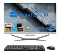 SIMPLETEK - PC All in One Display 24" Curved Core i3 Windows 10 | 16GB RAM SSD 480GB | Work, Entertainment