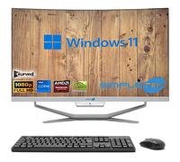 SIMPLETEK - PC All in One Display 24" Curved Core i7 Video Card RX550 4GB Windows 11 | 16GB RAM SSD 960GB | Work, Gaming