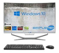 SIMPLETEK - PC All in One Display 24" Curved Core i7 Windows 10 | 16GB RAM SSD 480GB | Work, Entertainment