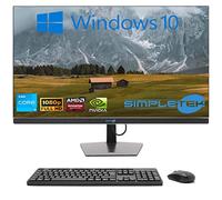 SIMPLETEK - PC All in One Display 27" Windows 10 | Core i3 12th Gen | 8GB RAM DDR4 SSD 120GB | Work, Entertainment