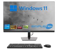 SIMPLETEK - PC All in One Display 27" Windows 11 | Core i5 12th Gen | GT730 4GB Video Card | 16GB RAM DDR4 SSD 960GB | Work, Gaming