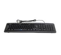 SIMPLETEK - Universal Wired USB Keyboard with Adhesive Kit for Spanish Layout (QWERTY) - Standard Design - Plug & Play