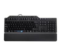 SIMPLETEK - USB Multimedia Keyboard - QWERTZ DE Layout Stickers (German) pre-applied - Volume Keys and Shortcut Keys - 2-Port USB Hub - KB522