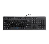 SIMPLETEK - Wired USB Desktop Keyboard KB212-B Italian QWERTY Stickers
