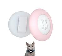SimpleThings Air-tag Cat Collar Holder, Pet Silicone Protective Case for Air-tag, 2Pack Waterproof Case Cover for Apple Air-tag Cat Dog Pet Collar Within 3/8 inch