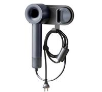 simpletome Hair Dryer Holder Wall Mount for All Magnetic High Speed Blow Dryer with Plug Cord Organizer Hook (ABS Plastic, Grey)