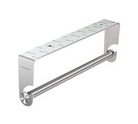 simpletome Kitchen Paper Towels Holder Under Cabinet Adhesive or Drilling Installation Brushed SUS304 Stainless Steel