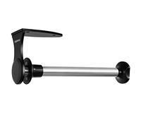 simpletome ONE HAND Simply Tear Paper Towel Holder Under Cabinet Wall Mount Adhesive or Drilling Stainless Steel Aluminum Alloy ABS (Black)