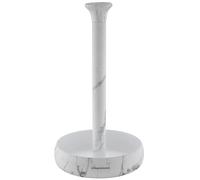 simpletome Paper Towel Holder Countertop ONE HAND Tear Keep It Rolled Up Weighted Base (Marble White)