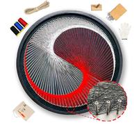 SimpleVibesXinPuwei Crafts for Adults Women kit Mandala String Art DIY Wall Decor Large Thread Painting Canvas Art Craft Gift (Yinyang Mandala)