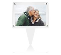 SimpleView 5x7 Waterproof Picture Frame | Memorial Gifts | Cemetery Decorations for Grave | Grave Decorations for Cemetery | Picture Frames | Sympathy Gift (Clear)